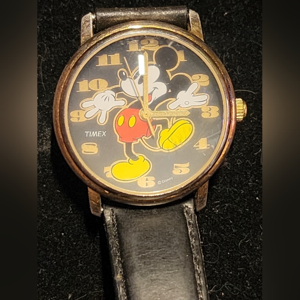 Vintage Timex Expedition Mickey Mouse Watch Rare Mens